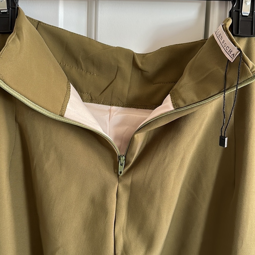 Hellen Rocha Crepe High-Rise Tie-Front Pants - Picture 8 of 12